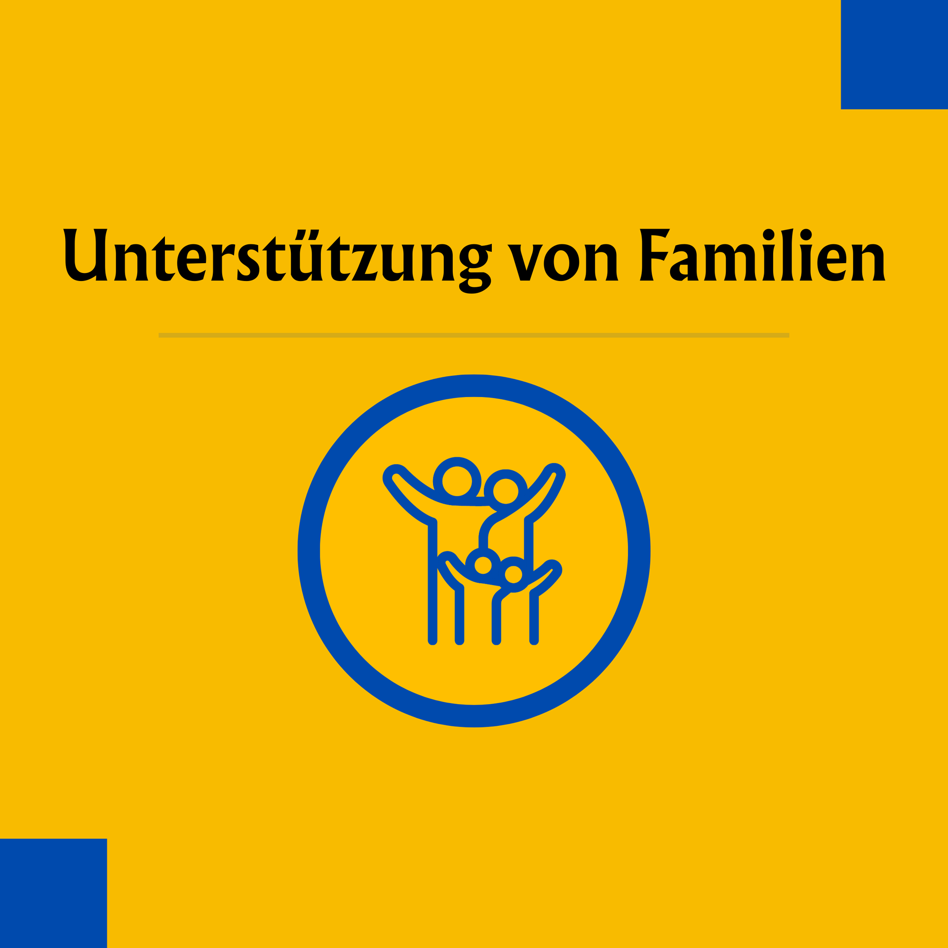 Unterstützung von Familien