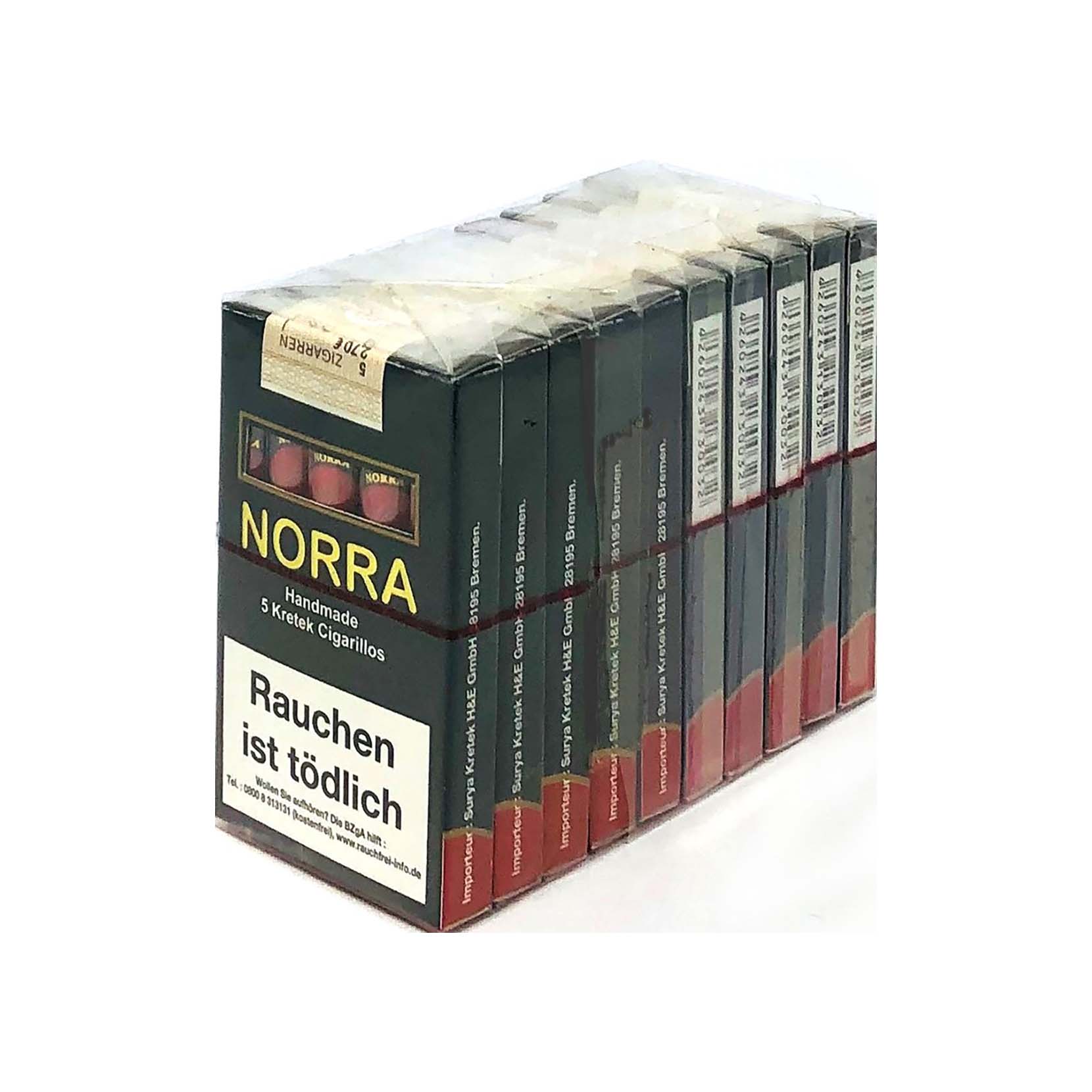 10 x 5er Kretek Cigarillos Norra black