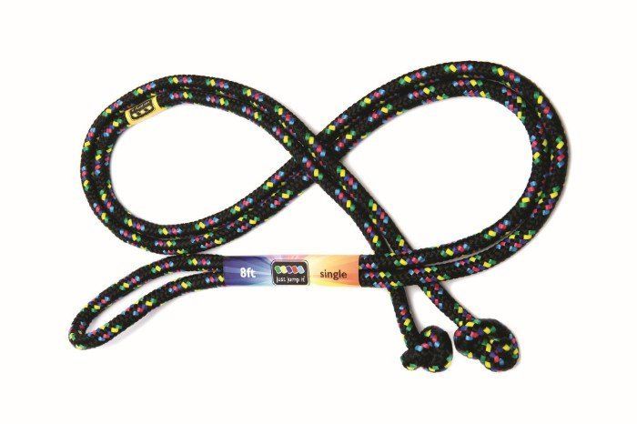 Black Just Jump It Toys Confettie Jump Rope 8'