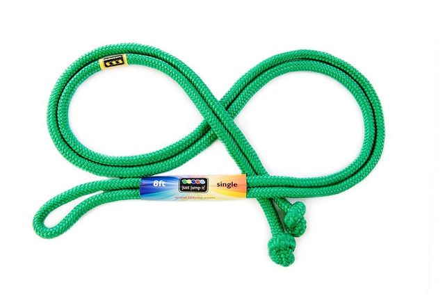 Just Jump It Toys: 8 foot Single Jump Ropes - Green Rainbow R8GN