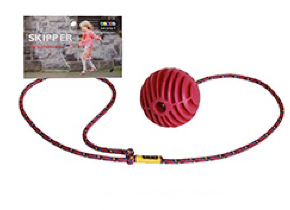 Just Jump It Skipper-Skip Ball Toy - Agility Toy - Skip and Jump Toy for Cardio Health and Coordination - Raspberry