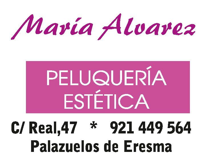 Logo María Álvarez Peluquería Estética, patrocinador oficial Club Deportivo Monteresma La Atalaya