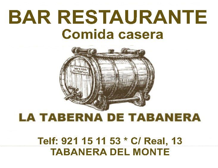 Logo La Taberna de Tabanera, patrocinador oficial Club Deportivo Monteresma La Atalaya