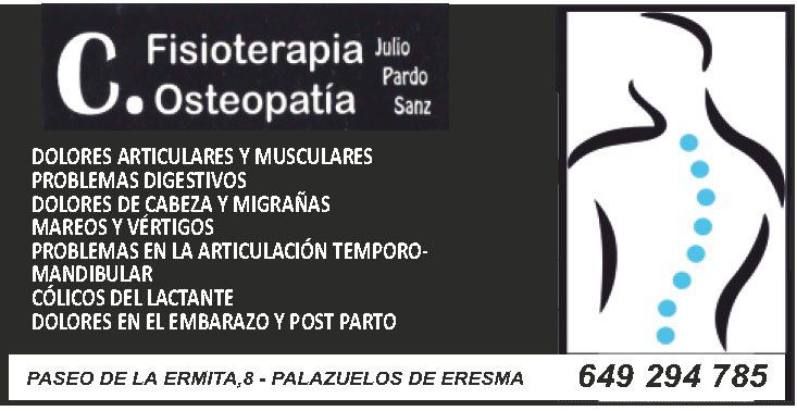 Logo Fisioterapia y Osteopatia Julio Pardo, patrocinador oficial Club Deportivo Monteresma La Atalaya