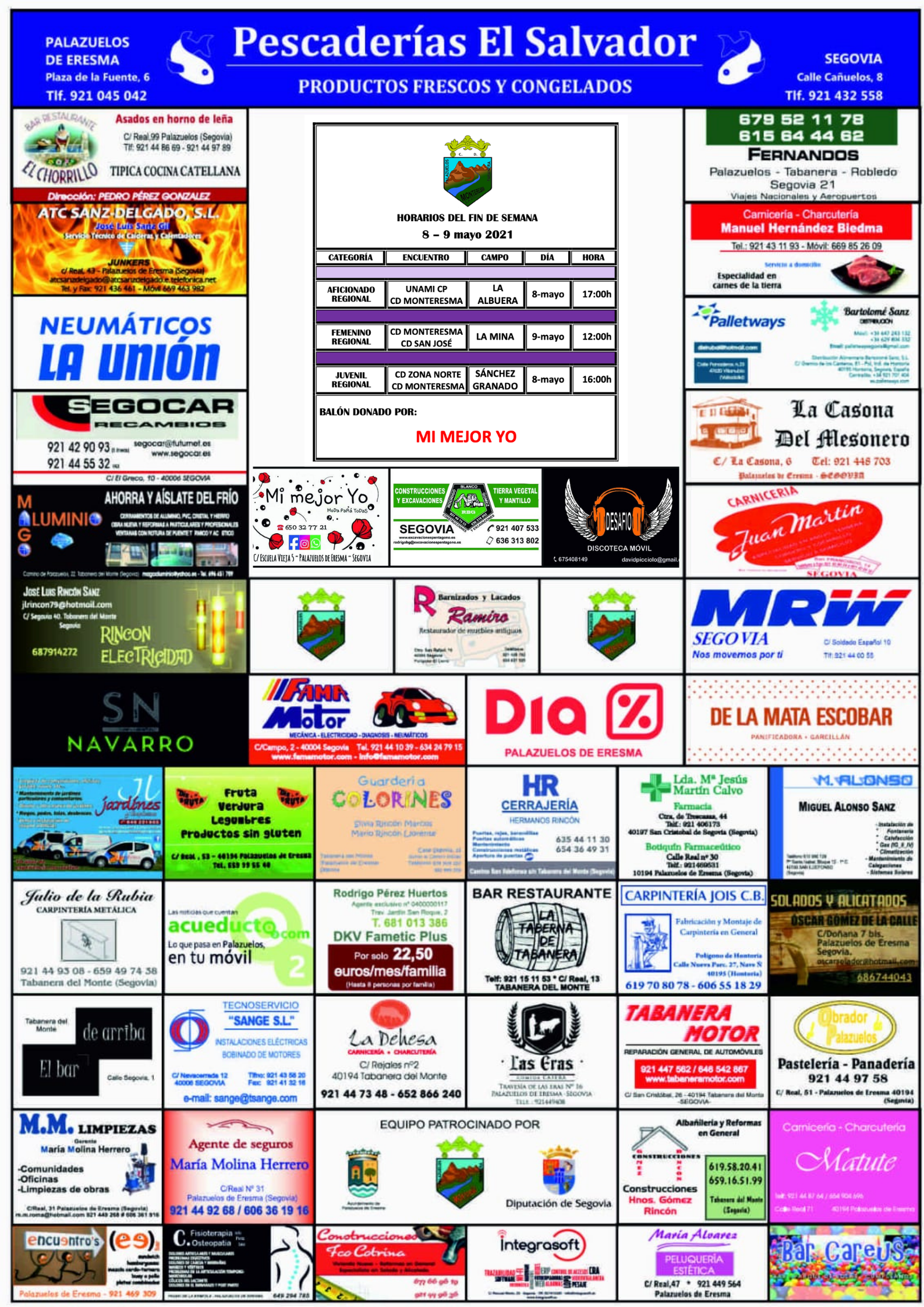 El Cartel Morado fin de semana 8 y 9 de mayo