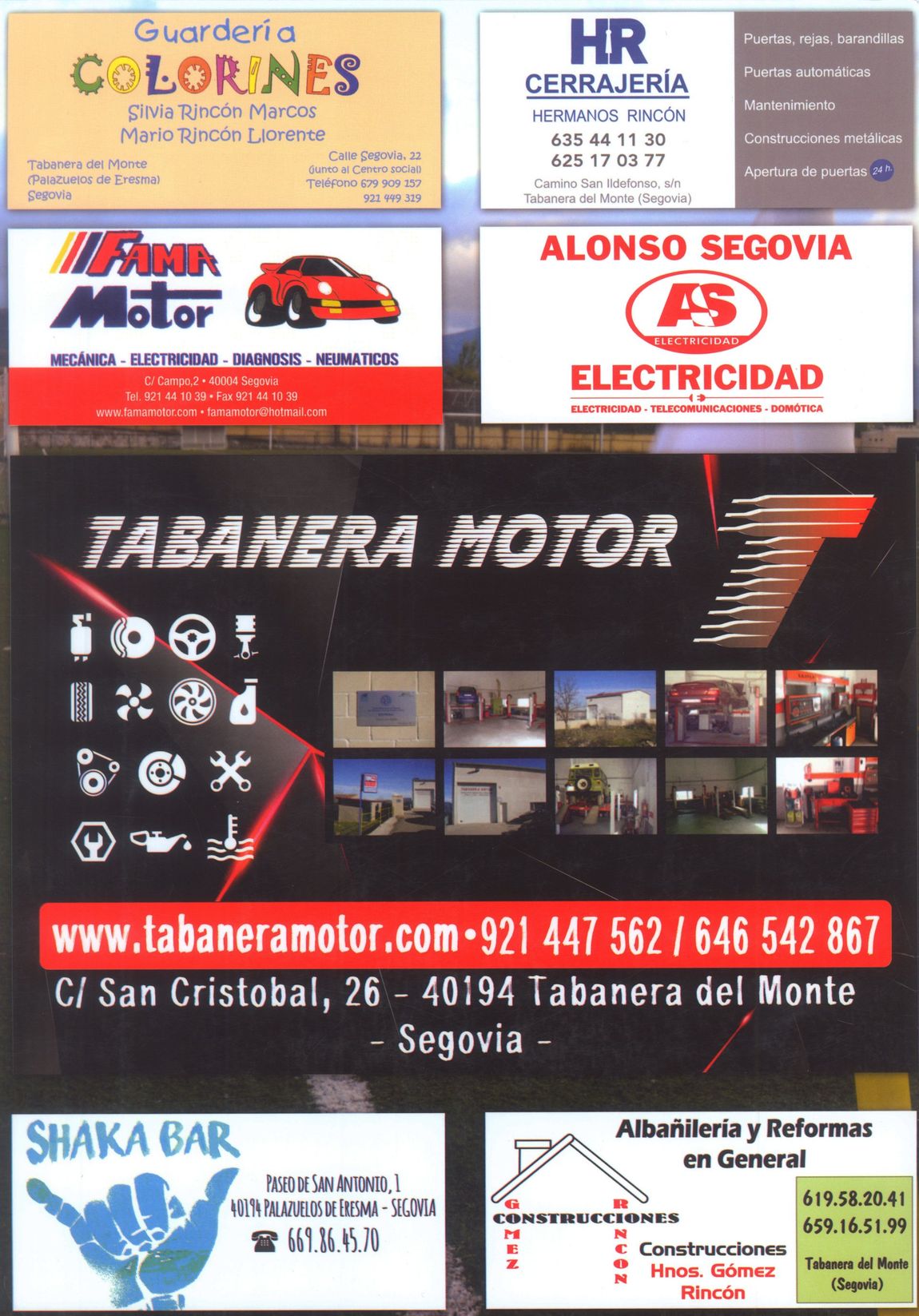 Logo Tabanera Motor, patrocinador oficial Club Deportivo Monteresma La Atalaya