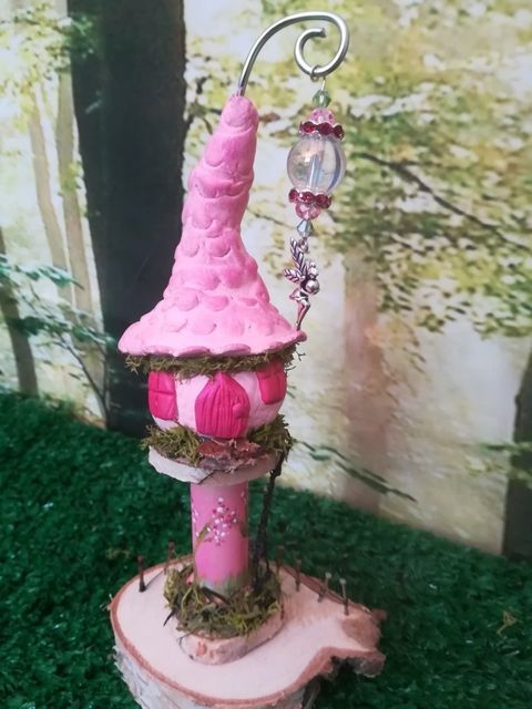 Whimsical Whispers Peg Doll Fairy Fairies Faerie Pink Green Pastel