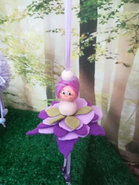 Whimsical Whispers Tweedlings Wooden Peg Doll Gnome Fairy Tomten Tomten Nisse