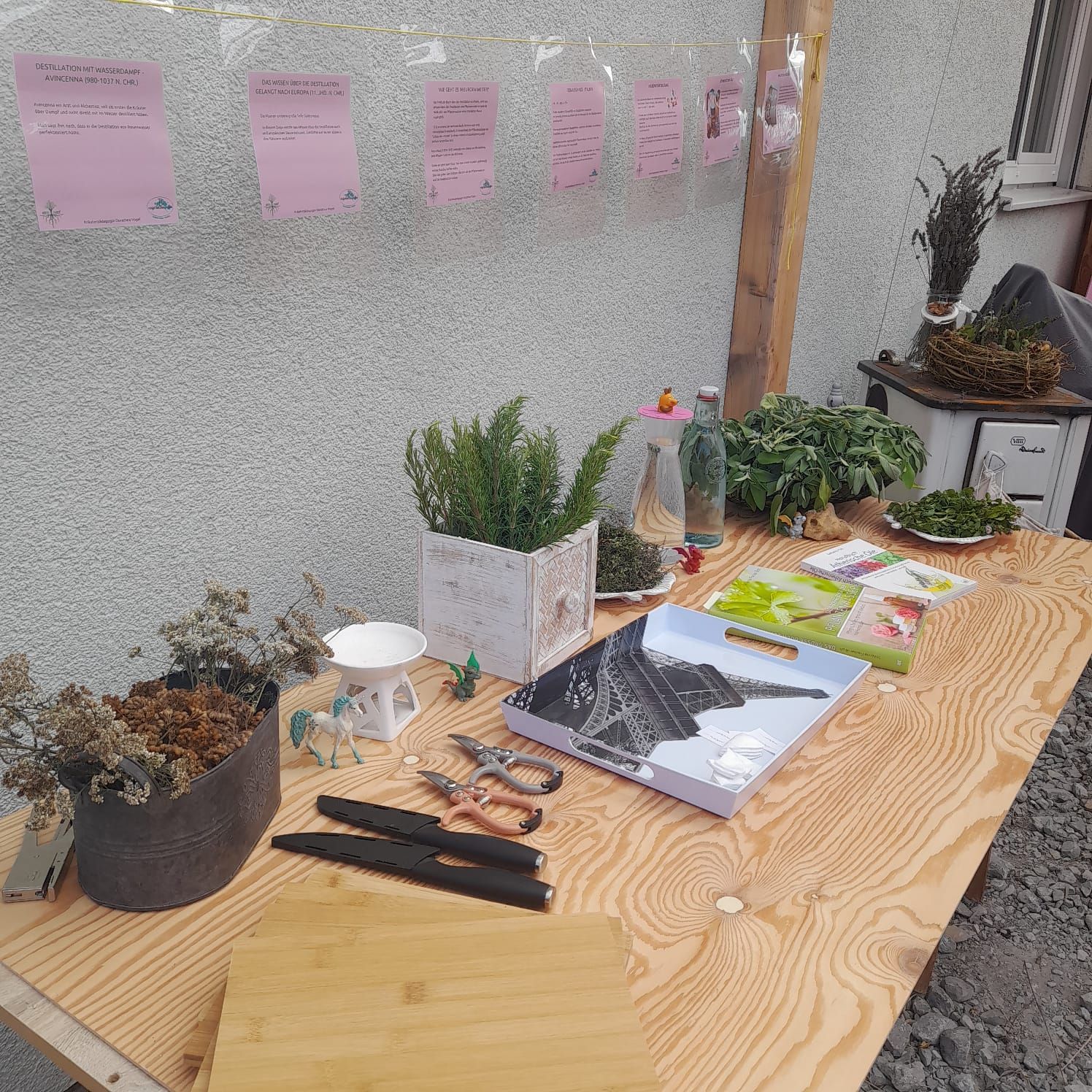 Workshop Hydrolate/ Pflanzenwässer - Aufbau Material