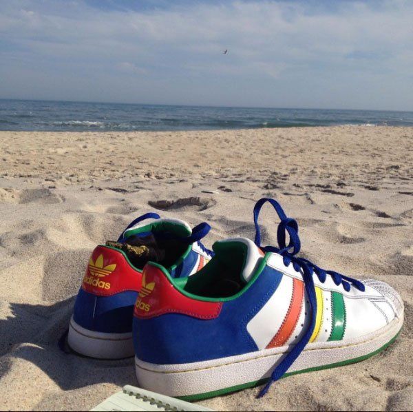 Adidas on the beach