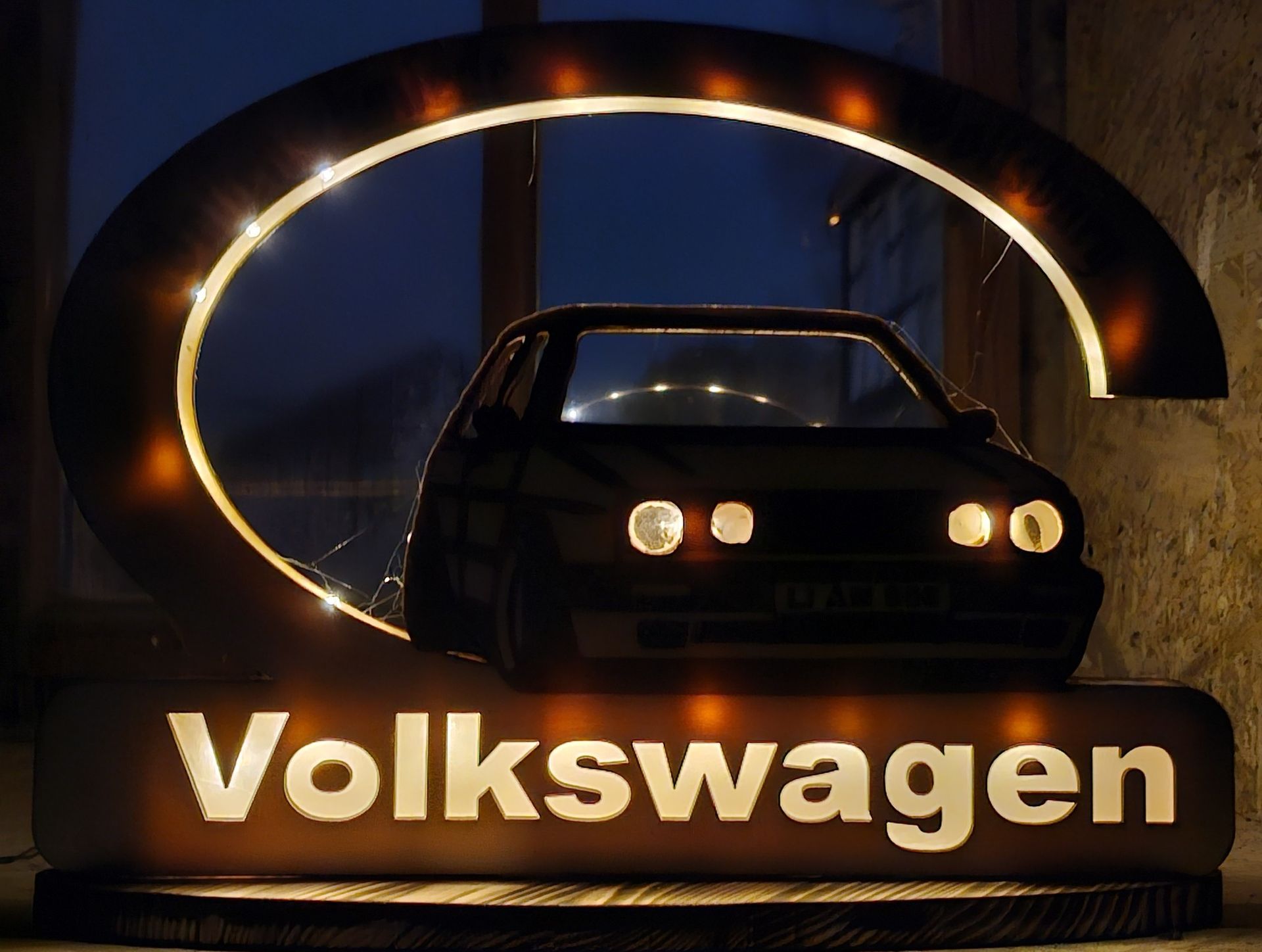 beleuchtet