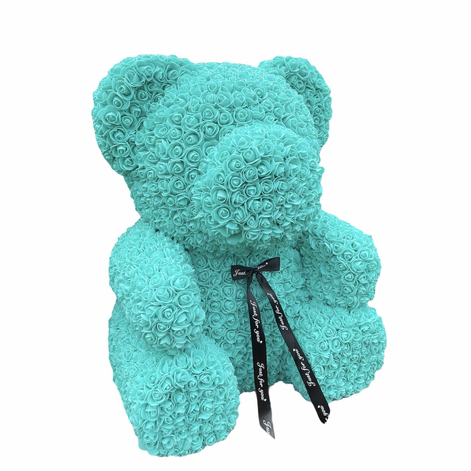 tiffany blue rose teddy bear