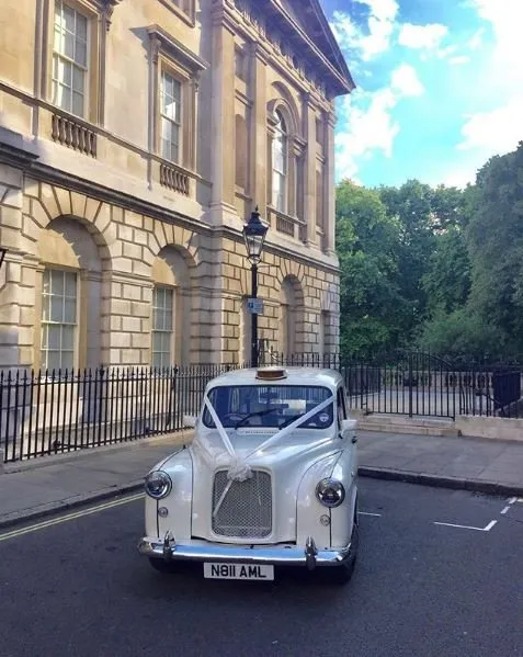 Vintage FX4 Fairway London Wedding Taxis