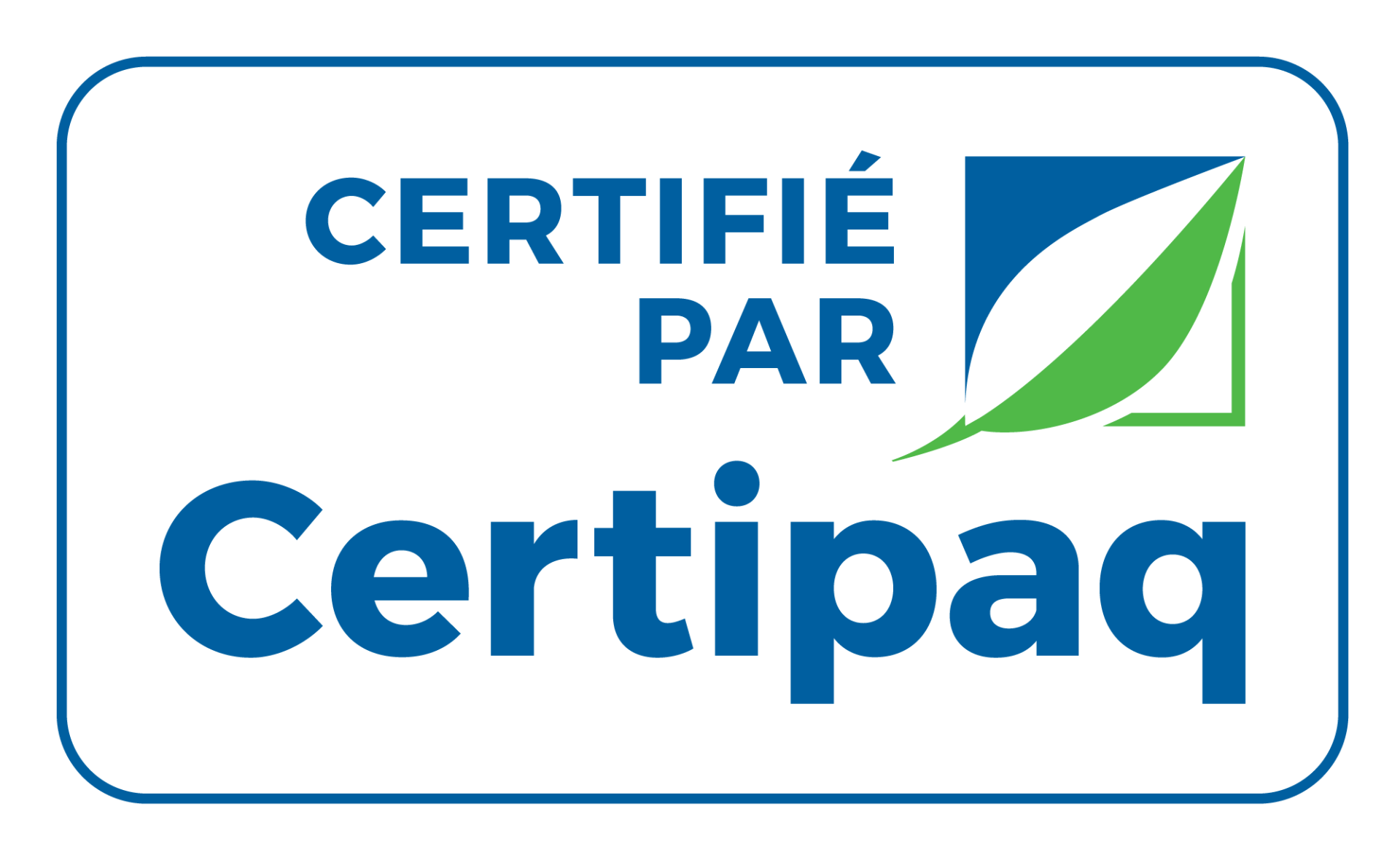 Certifié par Certipaq