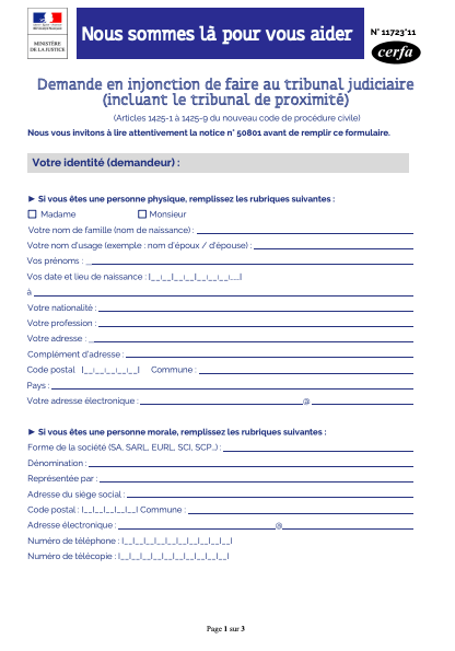 Aide Juridictionnelle Pdf Demande De Divorce Formulaire A Imprimer