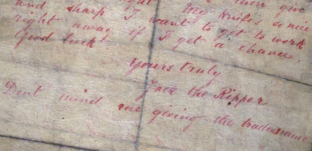 Dear Boss Brief Jack the Ripper