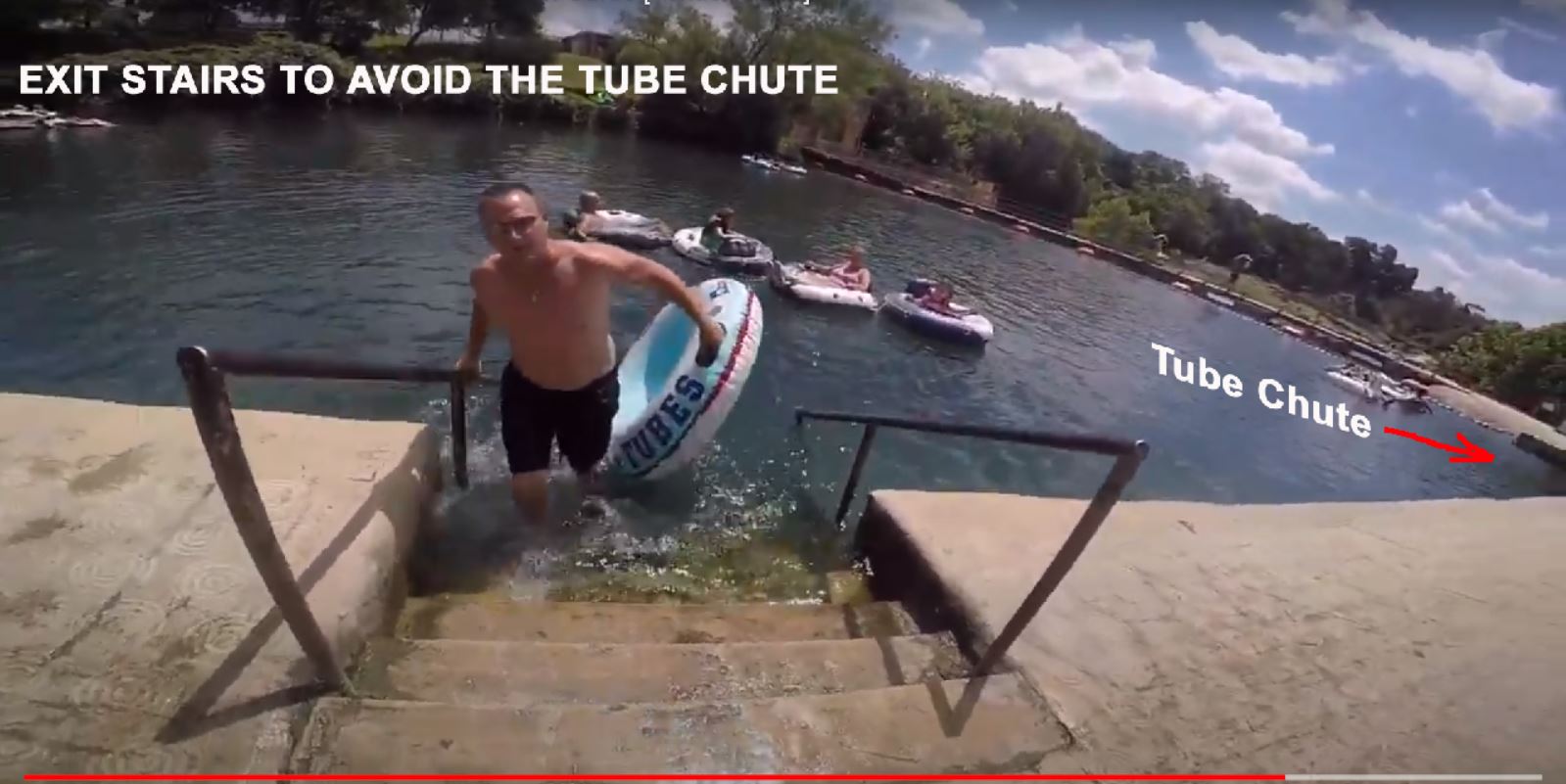 New Braunfels Tube Chute on the Comal River