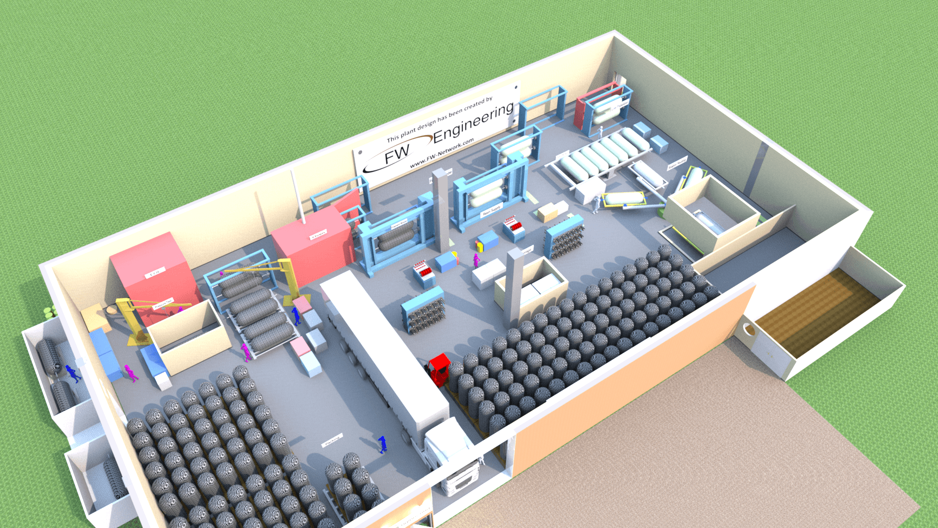Produktionslinie für Transport composite Druckbehälter