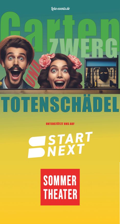 Plakat - Gartenzwerg und Totenschädel
Eine Produktion von Lola-events.de, Leipzig