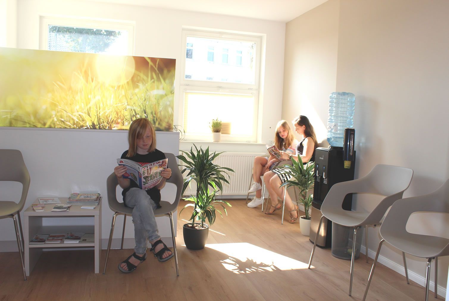 Wartebereich der Arztpraxis in Taucha