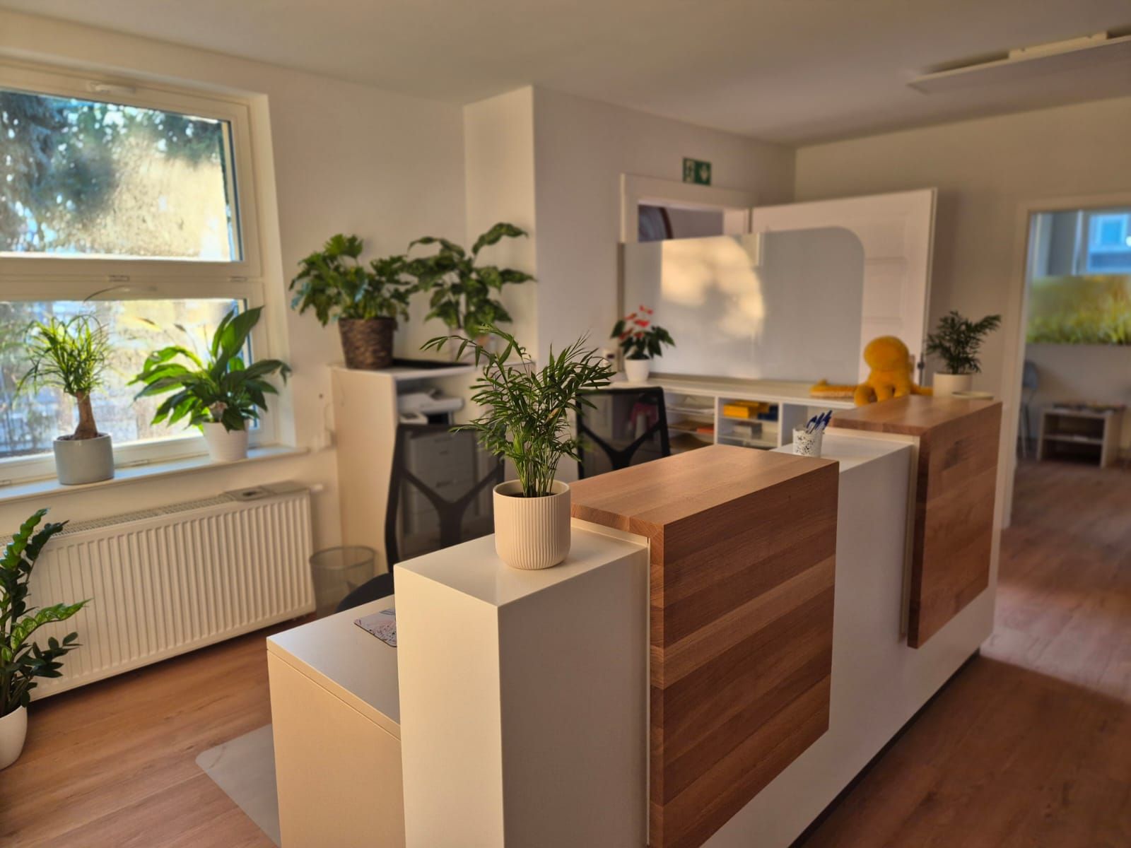 Eingangsbereich der Arztpraxis in Taucha