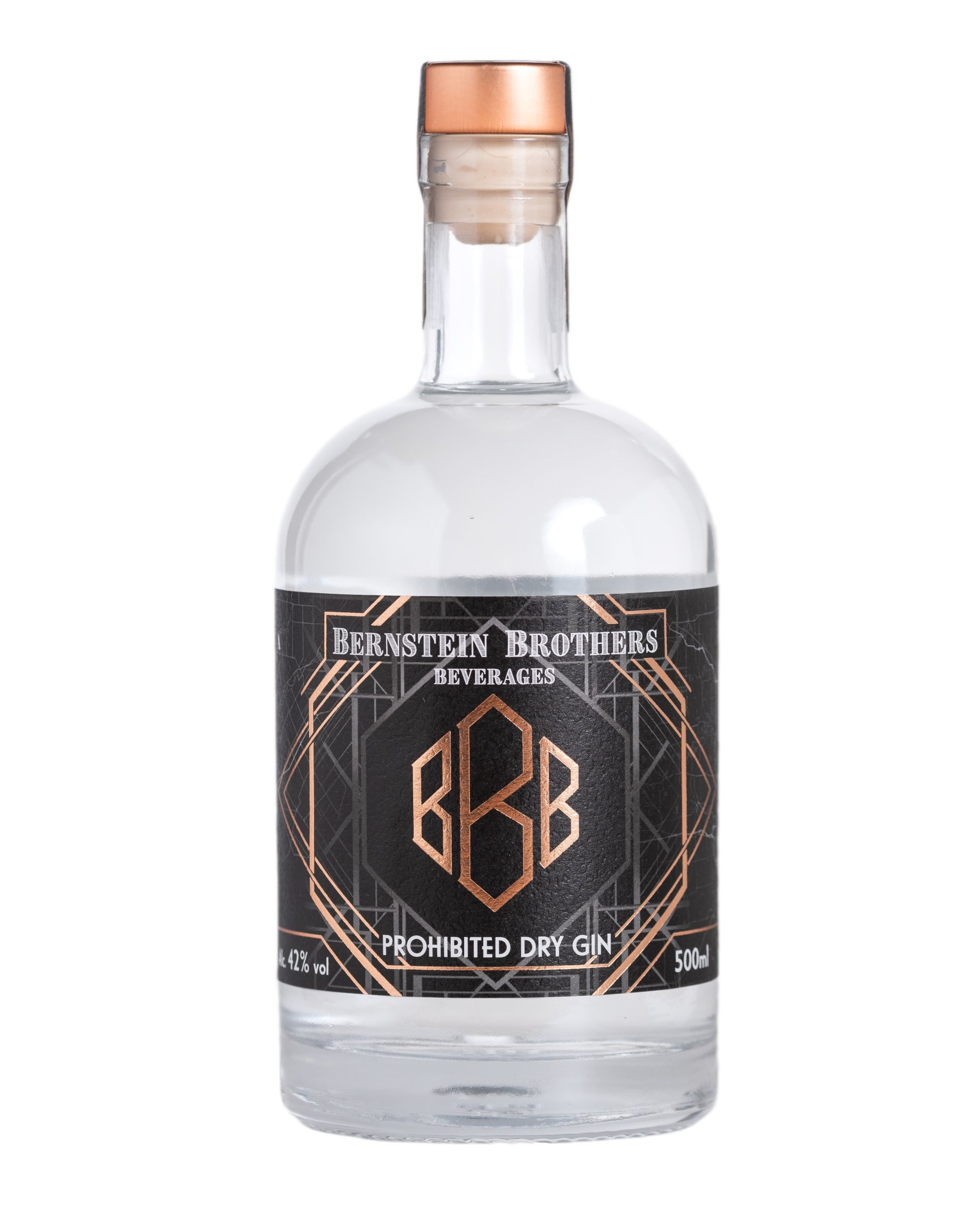 Bernstein Brothers Beverages Bottle ProhibitedDRY GIN