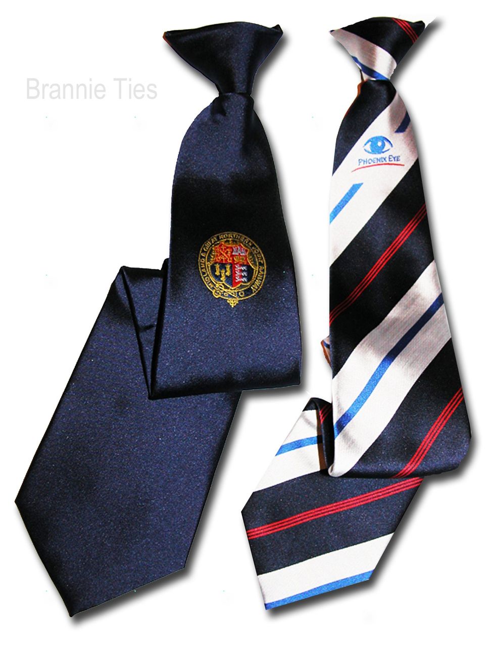 Bespoke Corporate ties and security clipon ties,