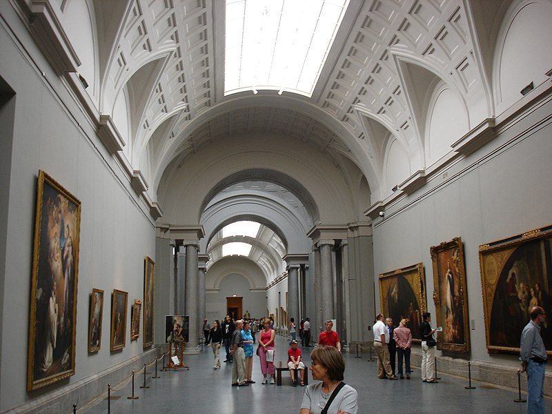 El Museo el Prado in Madrid Gemäldegalerie Skulpturen Zeichnungen Münzen Kunst Spanien