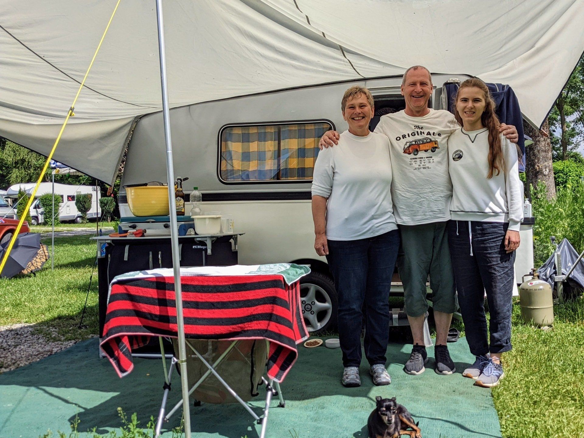 Evelin, Carolin und Harald