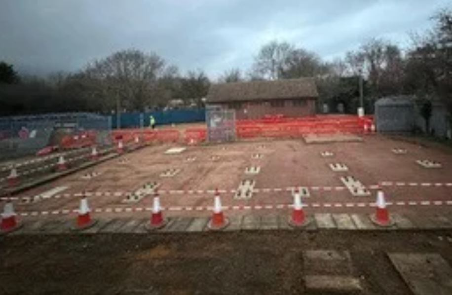 Peterborough East — completed concrete raft foundation