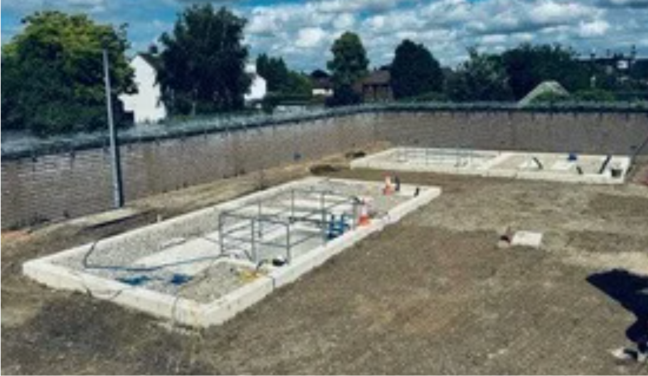 Radnor T1 & T3 — completed concrete bund