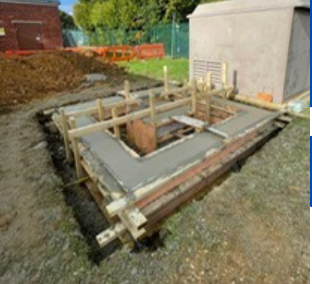 Stirling Way — shuttering and formwork for concrete foundation base
