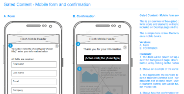 Thumbnail of Gated content wireframe mobile wireframe page