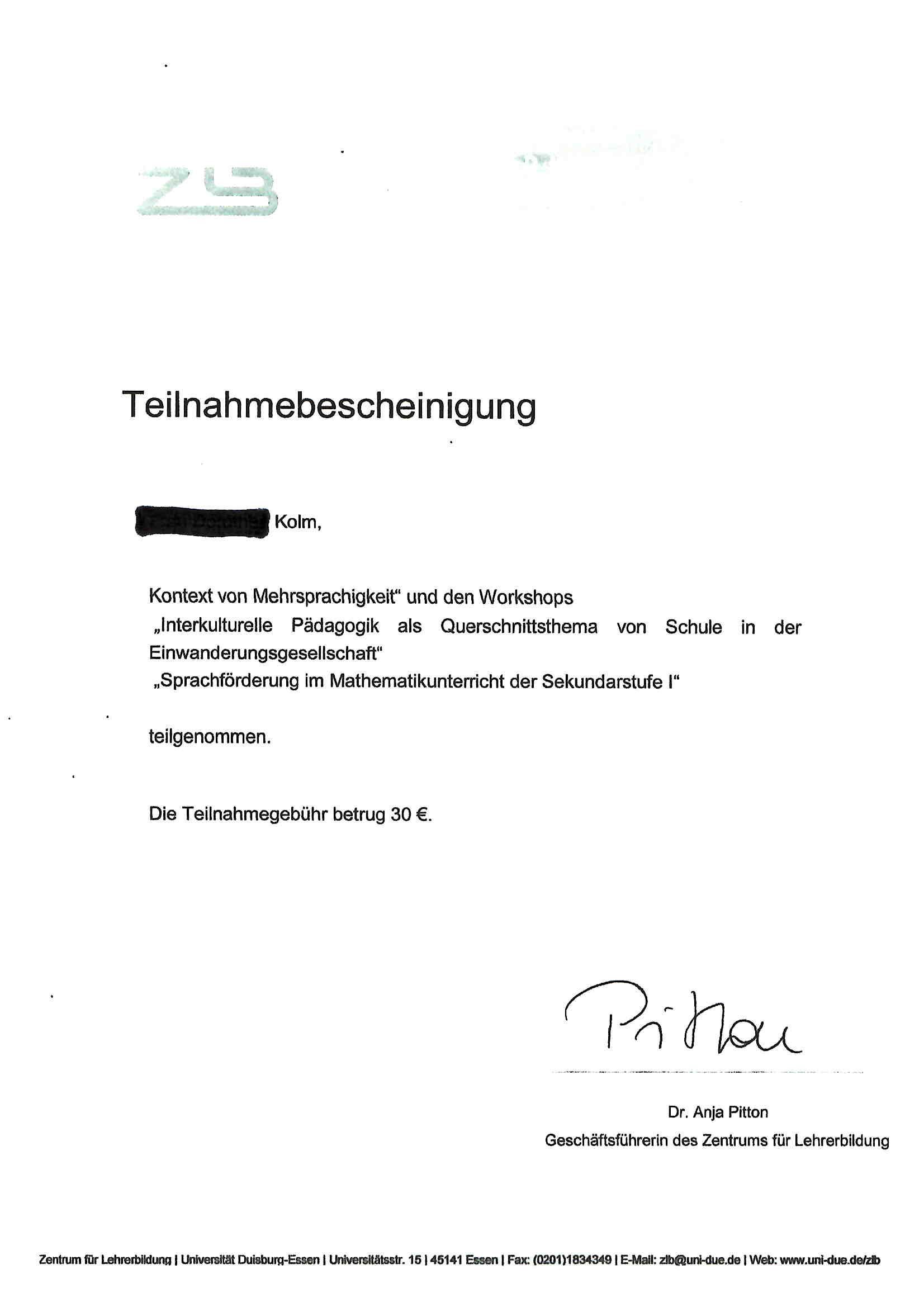 Fortbildung interkulturelle Pädagogik und Sprachförderung