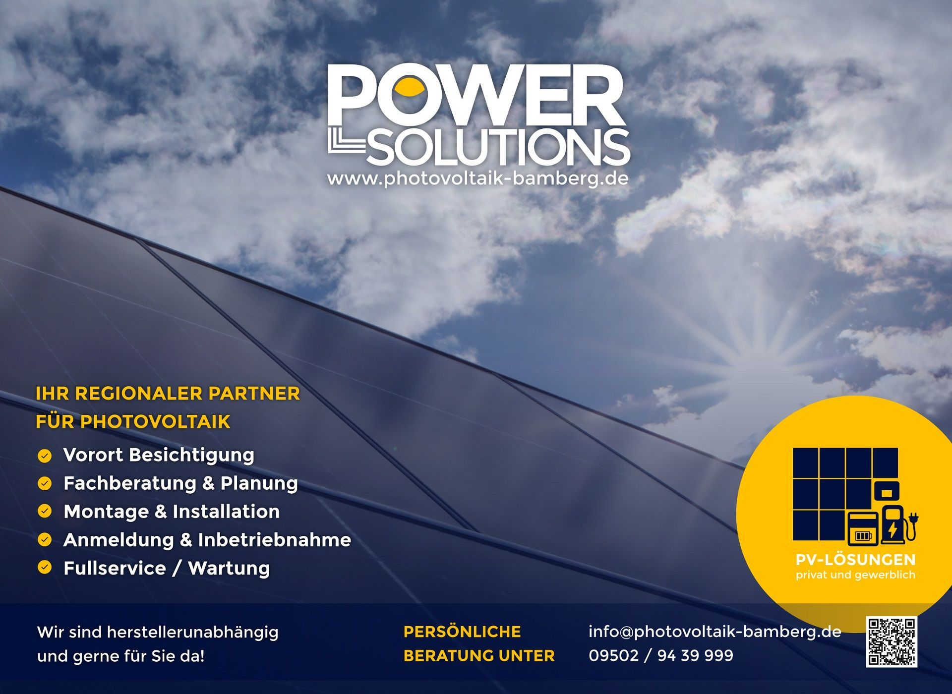 PowerSolutions (Photovoltaik Bamberg) ist Partner der Jura Kaminbau