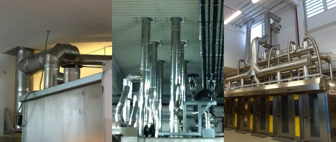 Jura Kaminbau bietet Abgassysteme und Abgasanlagen aus Edelstahl und Kunststoff