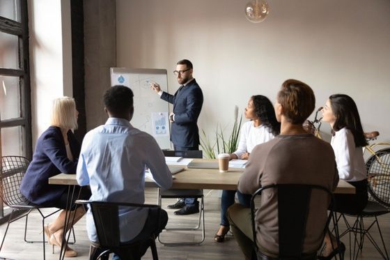 people having a meeting