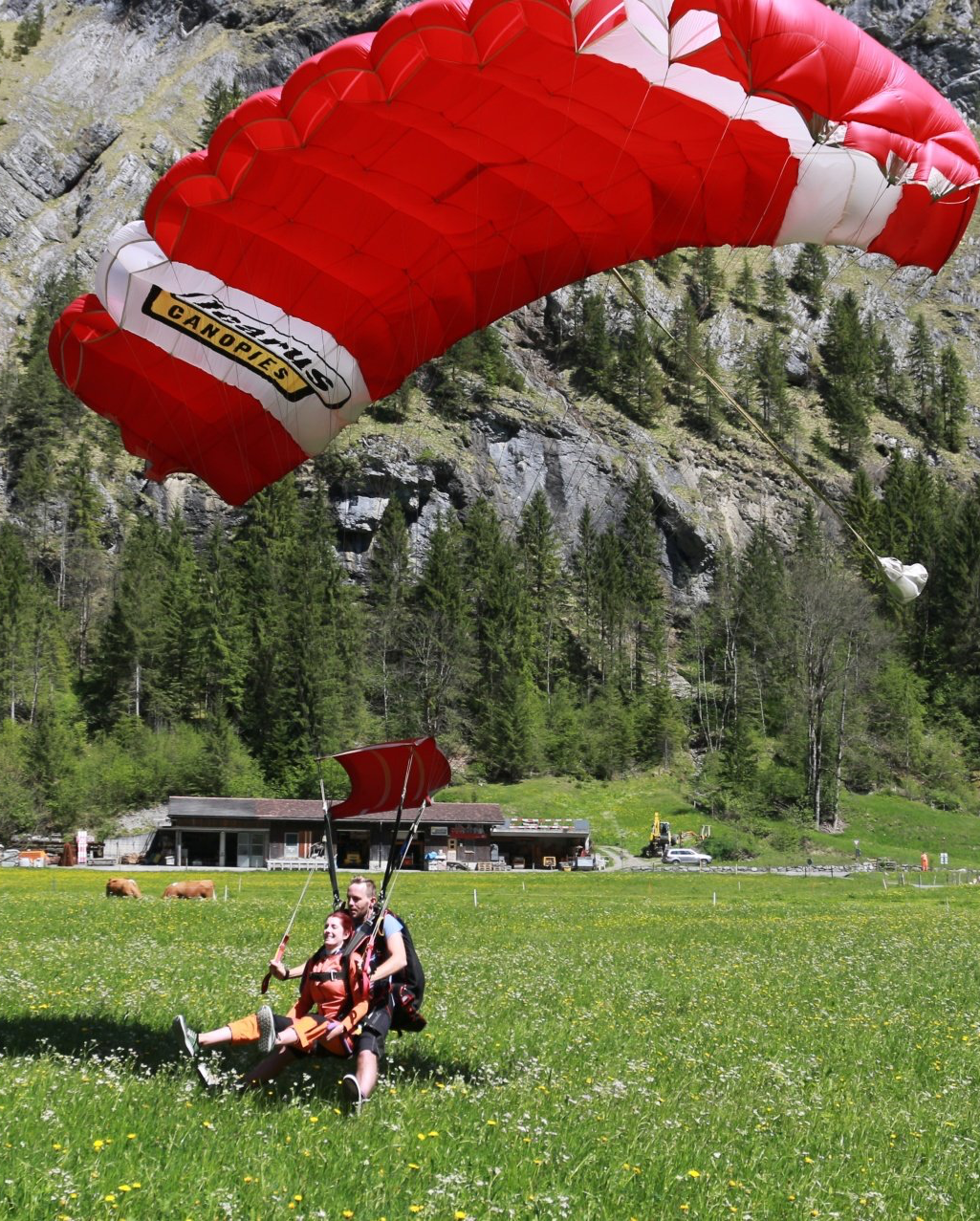 Tandemsprung, Fallschirmspringen, Tandemsprung über 90 Kg