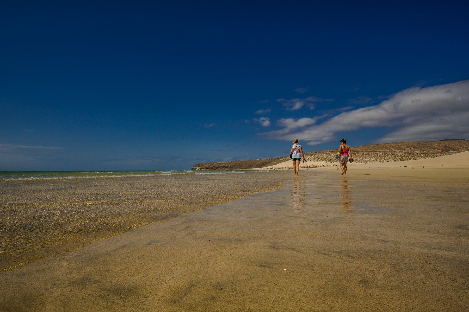 Viel Sonne, frische Luft und fast warmes blaues Wasser - Fuerteventura