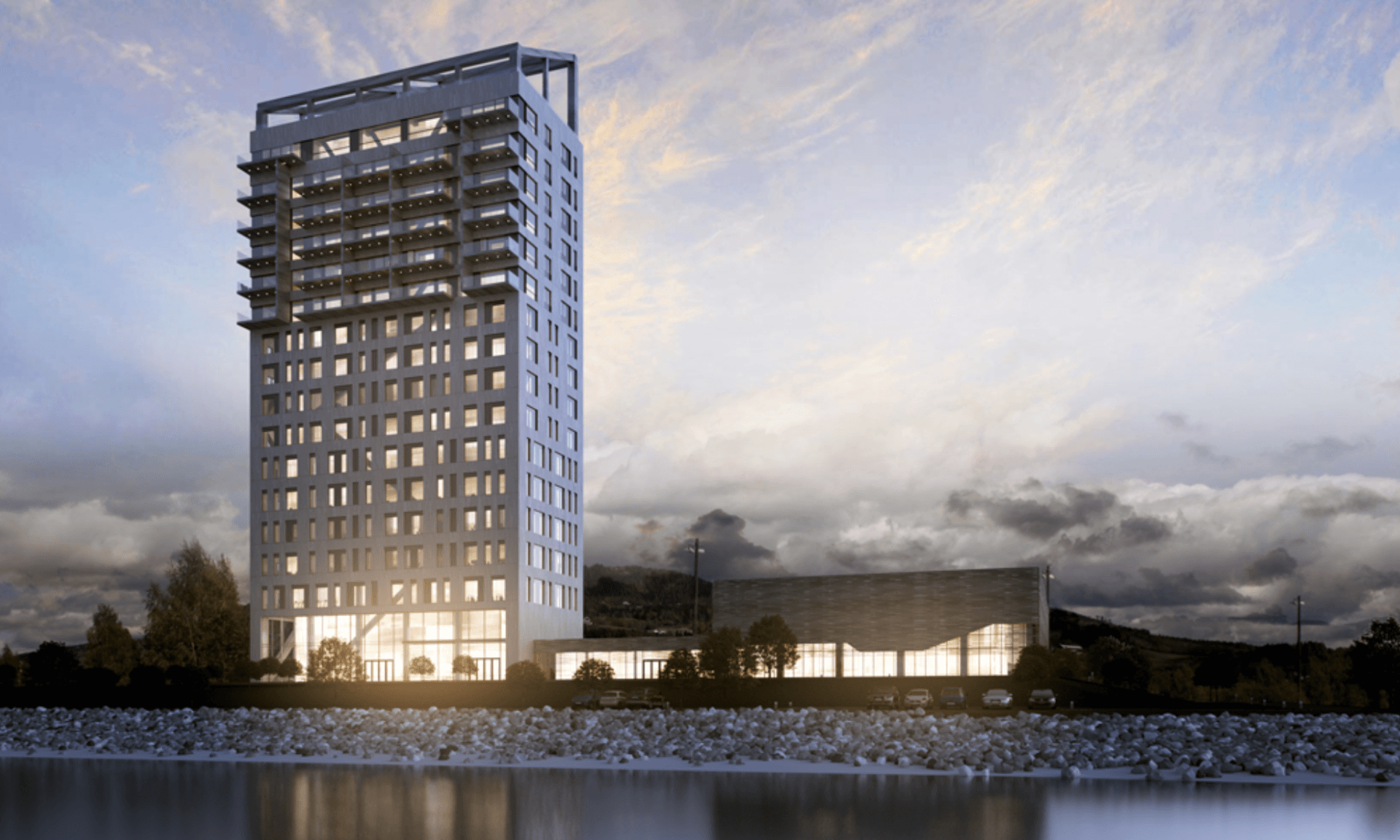 Le plus haut bâtiment en bois du monde est norvégien.