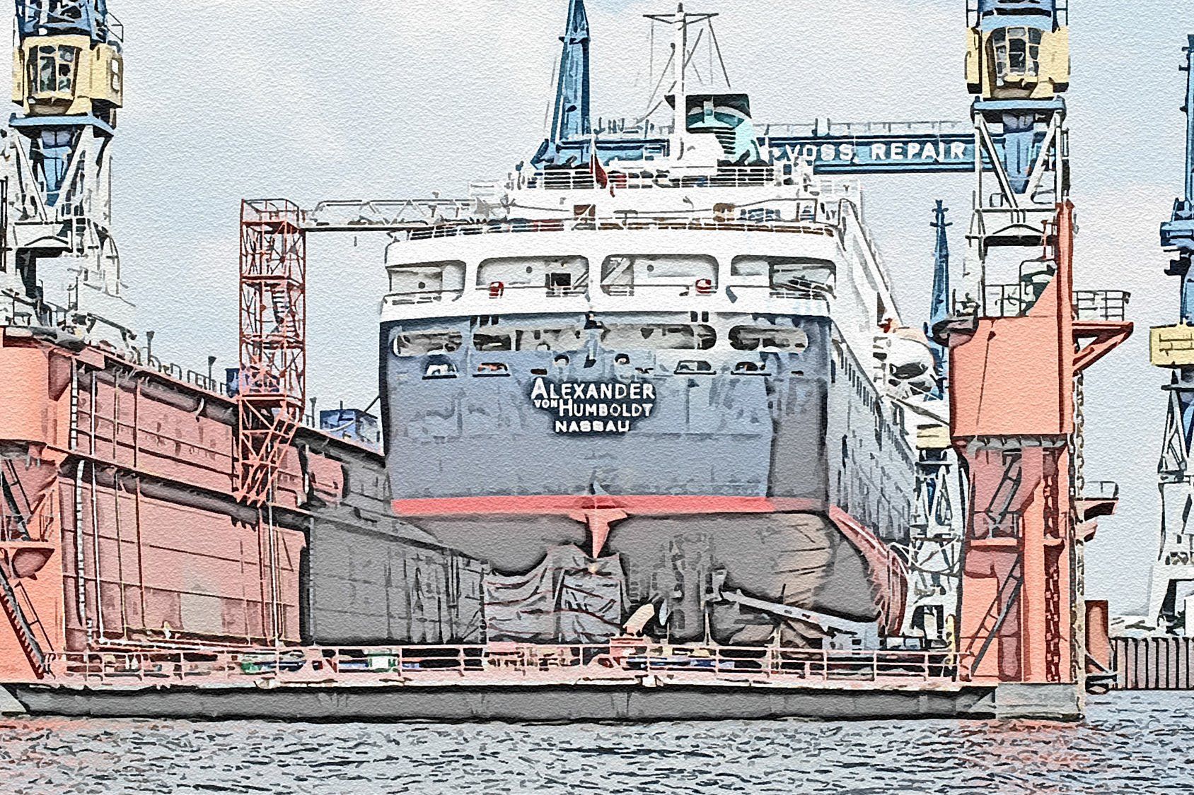 Schiffe im Hamburger Hafen