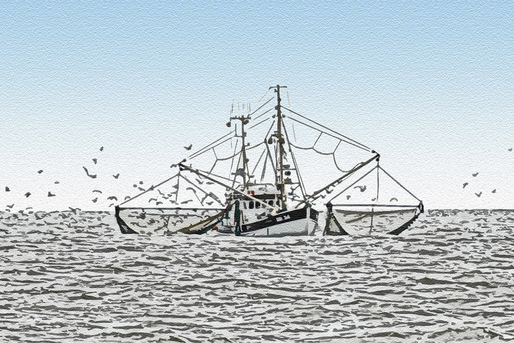 Schiff / Kutter auf der Nordsee