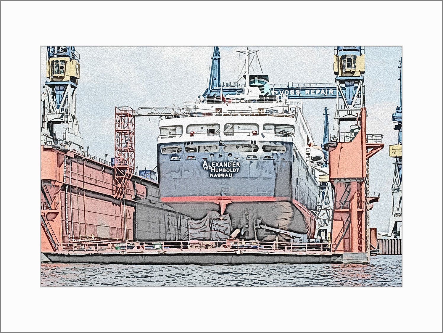 Schiffe im Hamburger Hafen