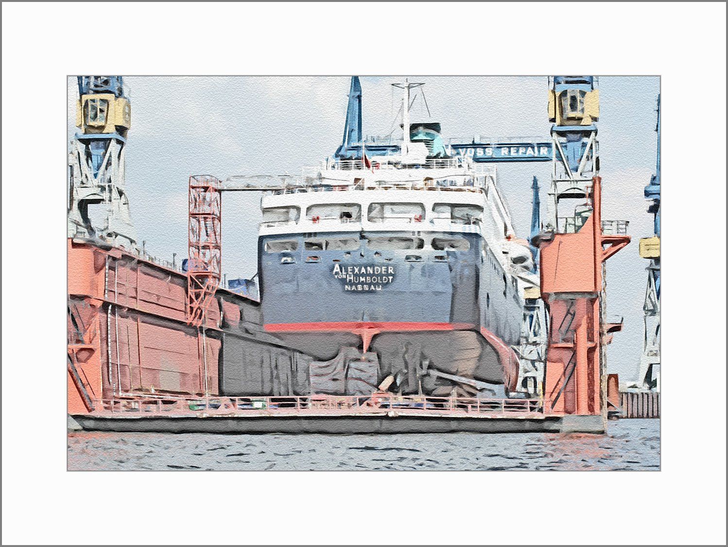 Schiffe im Hamburger Hafen