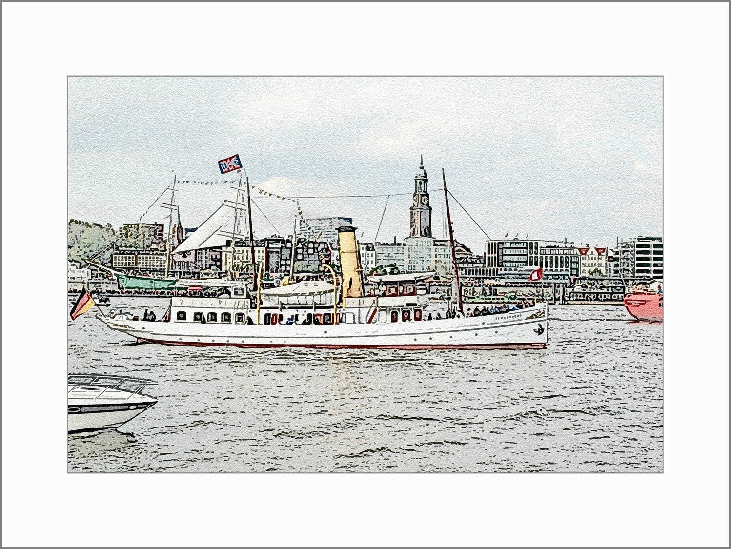 Historische Schiffe im Hamburger Hafen