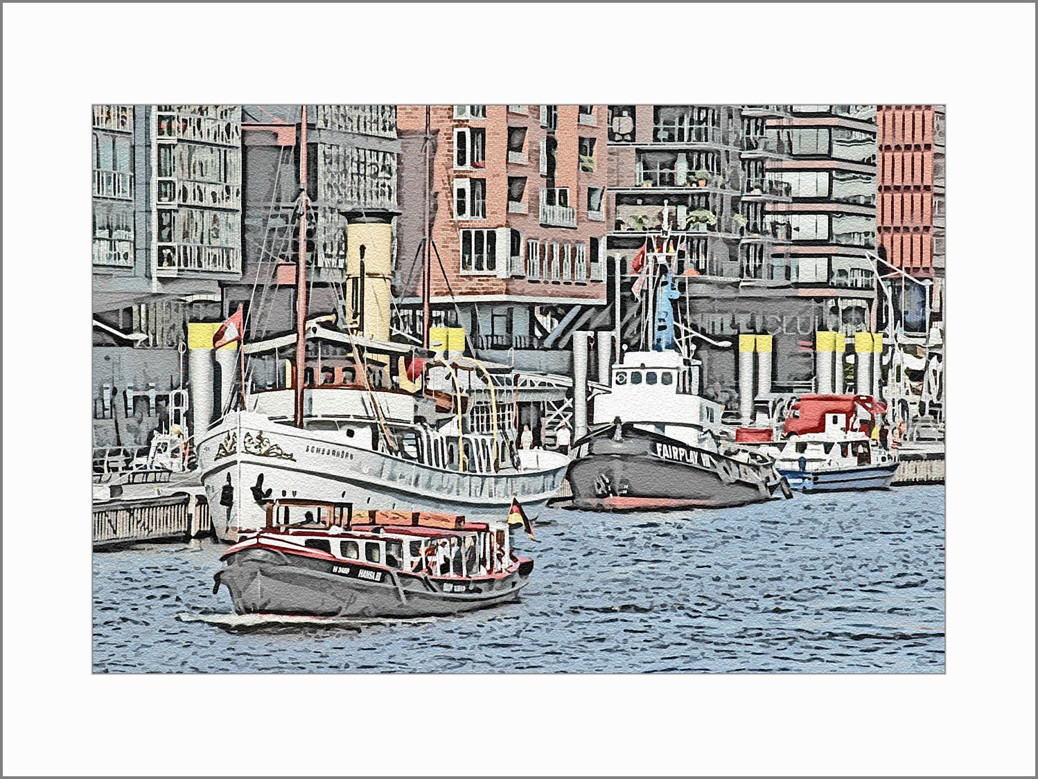 Historische Schiffe im Hamburger Hafen