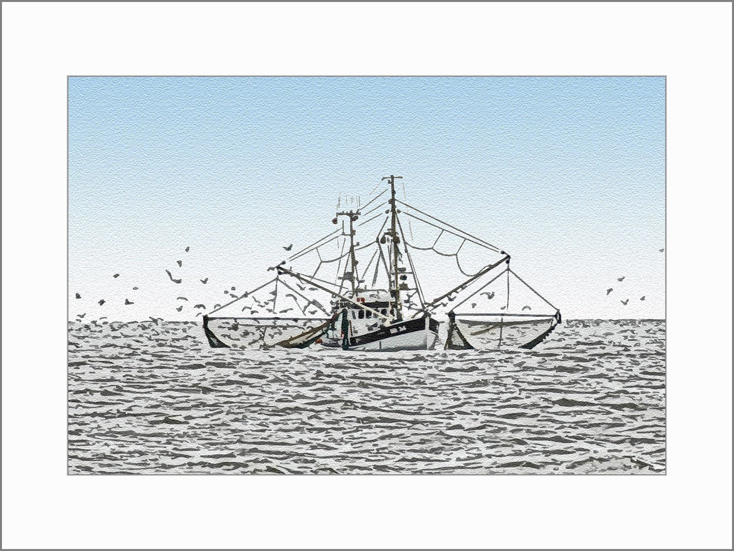 Schiff / Kutter auf der Nordsee