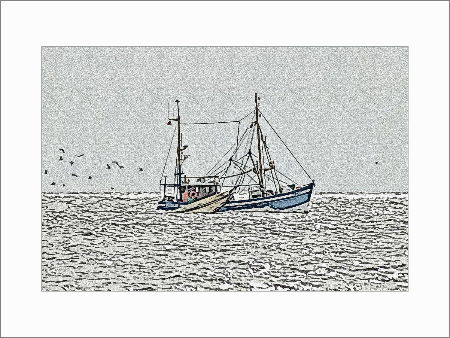 Schiff / Kutter auf der Nordsee