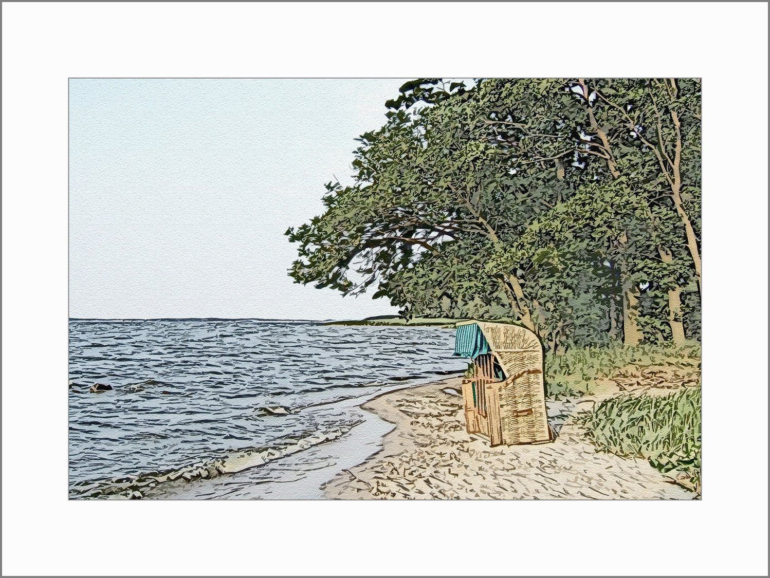 Strand und Küste der Ostseeinsel  Usedom