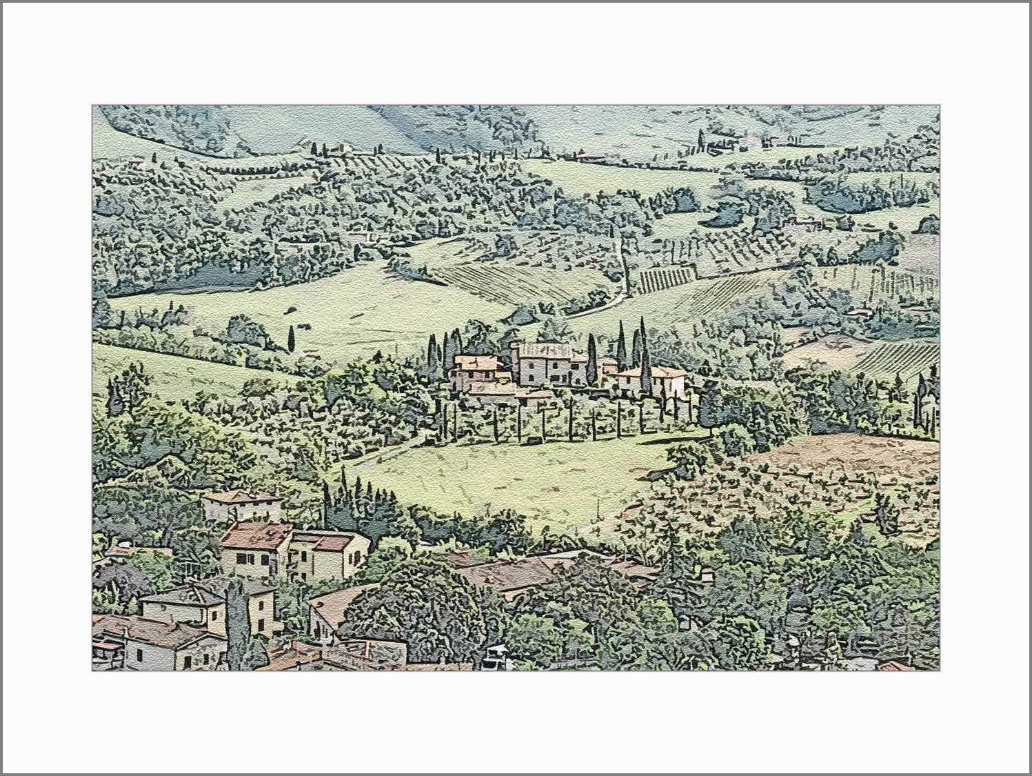 Landschaften der Toskana